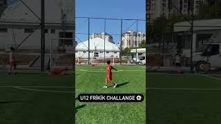 U12 FRİKİK CHALLANGE ️ #shorts #futbol #frikik #şut