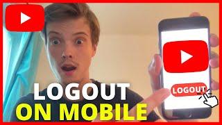 How To Logout of YouTube Account on Mobile | Sign out of YouTube Account 2024