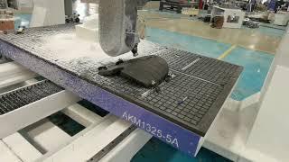 AccTek Made 5 axis CNC Router Rubber engraving