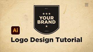 How to Design a Logo in Adobe Illustrator — Graphic Design & Logo Design Tutorial for Beginners