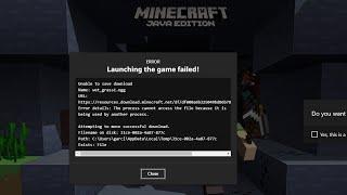 Minecraft Error launching the game failed Minecraft Launcher Problem Solved Easy Minecraft