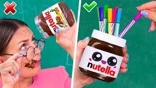 12 Kendin Yap Tarzı Kawaii Okul Malzemesi / Okula Dönüş Pratik Bilgileri To School Life Hacks