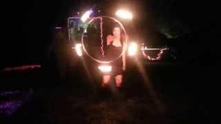 MandiKandi Fire Hooping at Not Another Halloween Party NAHP