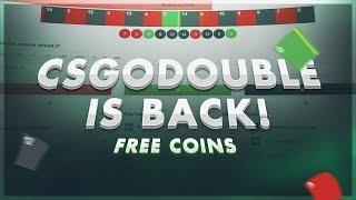 CSGODOUBLE IS BACK! + FREE COINS!