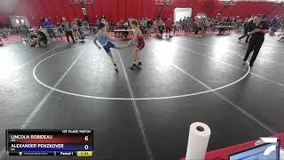 114 Lbs 1st Place Match - Lincoln Robideau, MN Vs Alexander Penzkover, WI 3d67
