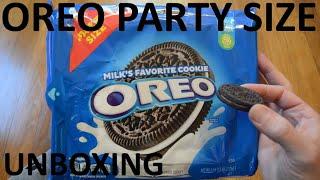 Unboxing Oreo Chocolate Sandwich Cookies Party Size