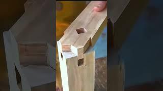 Perfect Wood Joinery Without Nails  | Satisfying Mortise and Tenon Fit You Must See! #shorts