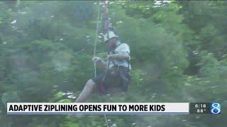 Camp provides adaptive zip line for differently abled