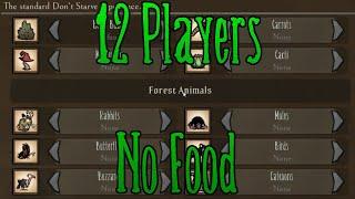 I put 12 players on a world with no food | Don't Starve Together