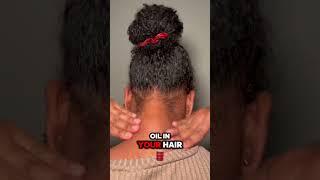 it is going so fast I might need to stop using my oil #hairgrowth #hair #hairoiling #haircare