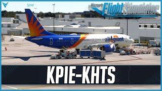 MSFS LIVE | Real World Allegiant OPS | iFly 737 MAX8 | VATSIM | Verticalsim KPIE & KHTS