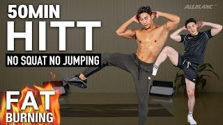 No Squat! No Jumping! Fat Burn HIIT Workout at Home