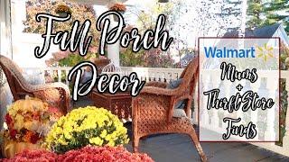 FALL PORCH DECOR | THRIFT STORE FINDS | WALMART MUMS | OCTOBER 2020!