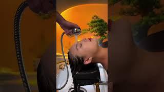 ASMR Chinese herbs head spa #headspa #asmr #dandruff #chineseherbs #health #relieve_stress