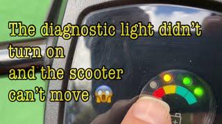 DRIVE Medical Scout Lightweight Mobility Scooter can’t move and the diagnostic light don’t switch on