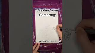 The Alpha Survivor Gamertag Time Lapse Drawing