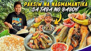 NAGMAMANTIKANG PAKSIW BANGUS na "May TABA ng BABOY!"  LUTONG PALAYOK with GARLIC FRIED RICE!