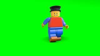 ЛЕГО ЧЕЛОВЕЧЕК на ЗЕЛЕНОМ ФОНЕ / GREEN SCREEN LEGO MAN