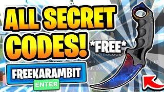 ALL NEW *SECRET* KNIFE CODES in ARSENAL! (2020) ⭐Roblox Arsenal