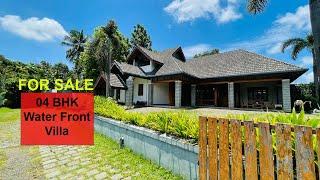 FOR SALE 48 Cents Water front Land with 6500sqft 4BHK+5T Furnished Villa in Aluva.