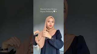 Flowly shawl tutorial  #hijab #hijabstyle #hijabtutorial #hijabers #shorts