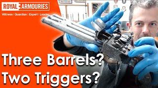 Three barrels and two triggers? Triple-barrelled pistol with weapon expert Jonathan Ferguson