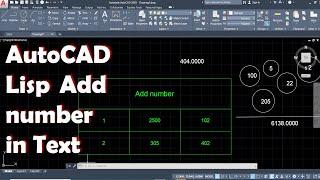 Autocad Lisp Tutorial: Add Numbers to Picked Texts in DWG Drawings