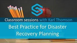 Best Practice for Disaster Recovery Planning