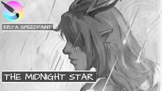 SPEEDPAINT | "The Midnight Star" | Krita