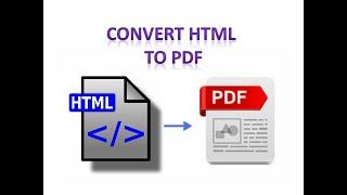 Convert HTML (Web page) to PDF online