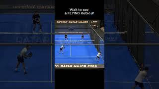 Rubio is risking it ALL  #highlights #padel #premierpadel #crazy