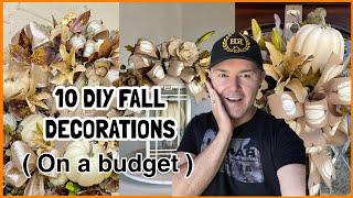 TEN FALL DIYS  / Fall Decoration Ideas Easy To Make / Ramon At Home