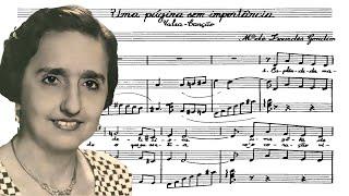 Maria de Lourdes Gondim - Uma página sem importância (Paulo Gondim, piano)