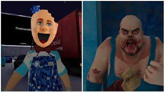 Ice scream 2 Ken mod vs Mr meat 2 ken mod Full gameplay