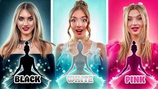 Розовая vs Черная vs Белая Балерина Челлендж! Dress to Impress Челлендж Одного Цвета