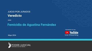 Veredicto en el juicio por jurados: femicidio de Agustina Fernández