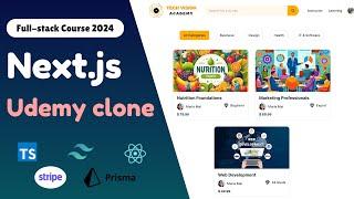 Build a Full Stack MERN Next.js 14 Udemy Clone | Typescript, React, Prisma, MySQL, Stripe, Tailwind