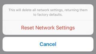 How to reset all iPhone network settings