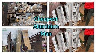 THE CHEAPEST ALUMINUM WINDOWS PRODUCER IN BENIN CITY FRAMELESS CASEMENT &SLIDING WINDOWS HANDRAILS