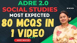 ADRE 2.0 | Social Studies  | 80 MCQs in 1 Video |Revision Class | Check Yourself