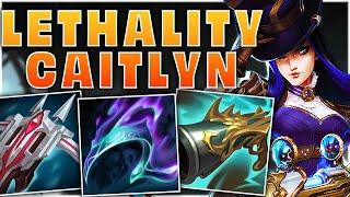 Lethality Caitlyn Bot Lane - One-Shotting with Full Lethality Build!