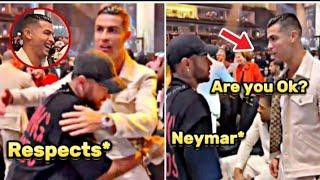 Neymar Jr meet Cristiano Ronaldo 2024 !!  Respect Moments