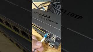 Fiber Ports going click on a Netgear Switch! #shorts