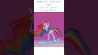 Young Empress Rainbow Dash/ Alicorn Rainbow Dash with Flowy Mane (G4 style)