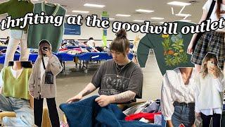 Thrift With Me At The Goodwill Outlet Bins + Try On Haul