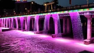 The World's Largest Digital Waterfall Fountain Construction Process | Himalaya Music Fountain