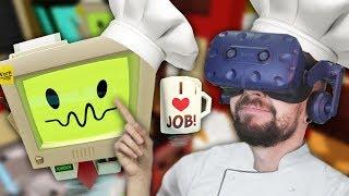 CAN YOU EVEN EAT THIS!? | Job Simulator (HTC Vive Virtual Reality)