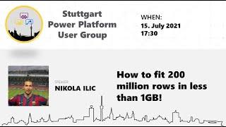 How to fit 200 million rows in less than 1GB! by Nikola Ilic aka Data Mozart