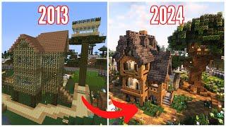 ¡Transformando mi PRIMER MUNDO de Minecraft 10 años después! #minecrafter #transformación