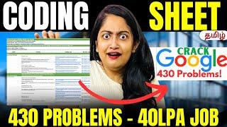 Only CODING Problems to solveCRACK 30-40LPA JOBs(தமிழ்)